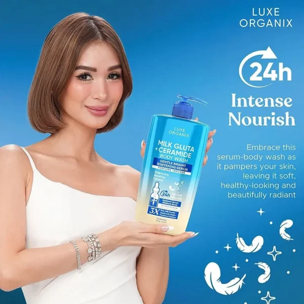 Luxe Organix Milk Gluta+Ceremide Body Wash,1000G